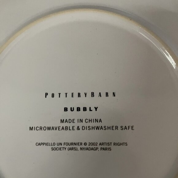 Pottery Barn "Bubbly" Cocktail Plates (Set of 4) New in Box - Picture 6 of 6